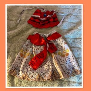 Child Moana Dress Costume - Disney Princess - Size 5-7